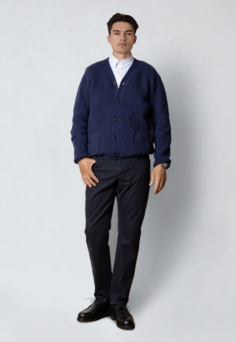 Clean Cut Copenhagen LONDON STRAIGHT 5-POCKET PANT Bukser Mørk Navy