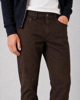 Clean Cut Copenhagen LONDON STRAIGHT 5-POCKET PANTS Bukser Dark Brown