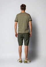 Clean Cut Copenhagen LUCA COTTON/LINEN SHORTS Shorts Army