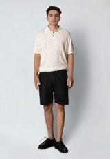 Clean Cut Copenhagen LUCA COTTON/LINEN SHORTS Shorts Sort