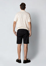 Clean Cut Copenhagen LUCA COTTON/LINEN SHORTS Shorts Sort