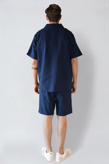 Fat Moose LUDACRIS SEERSUCKER SHORTS Shorts Navy
