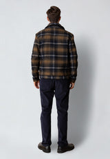 Clean Cut Copenhagen LUKE CHECKED WOOL JACKET Jakker Mørk Navy