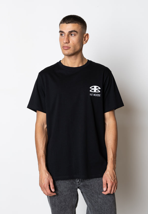 Fat Moose LUTZ ORGANIC COTTON T-SHIRT T-shirts S/S Sort