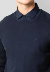 Clean Cut Copenhagen Lauritz Recycled strik Strik Mørk Navy