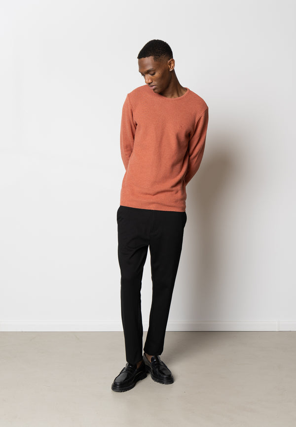 Clean Cut Copenhagen Lauritz Recycled strik Strik Rusty Red Melange