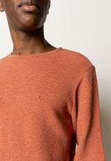 Clean Cut Copenhagen Lauritz Recycled strik Strik Rusty Red Melange