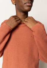Clean Cut Copenhagen Lauritz Recycled strik Strik Rusty Red Melange
