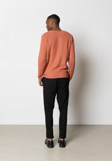 Clean Cut Copenhagen Lauritz Recycled strik Strik Rusty Red Melange
