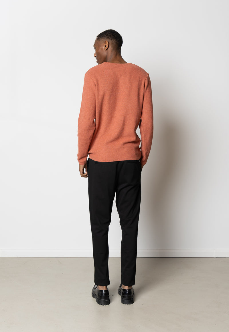 Clean Cut Copenhagen Lauritz Recycled strik Strik Rusty Red Melange