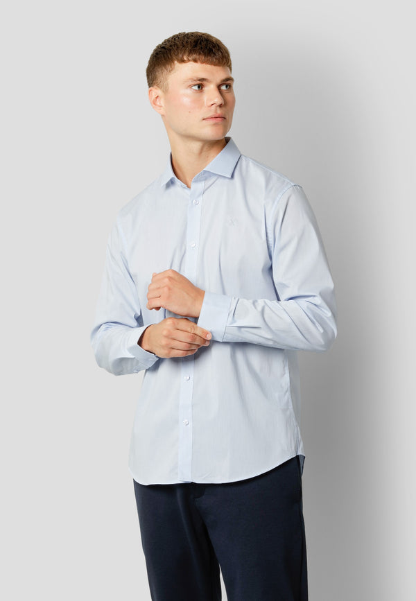 Clean Cut Copenhagen London nano stretch skjorte Skjorte L/S Lyseblå