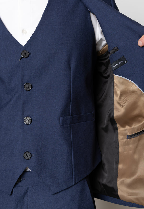 Clean Cut Copenhagen LOUIS XO WAISTCOAT Veste Mid Blue