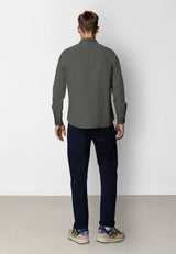 Clean Cut Copenhagen Luca cotton/linen L/S shirt Skjorte L/S Army