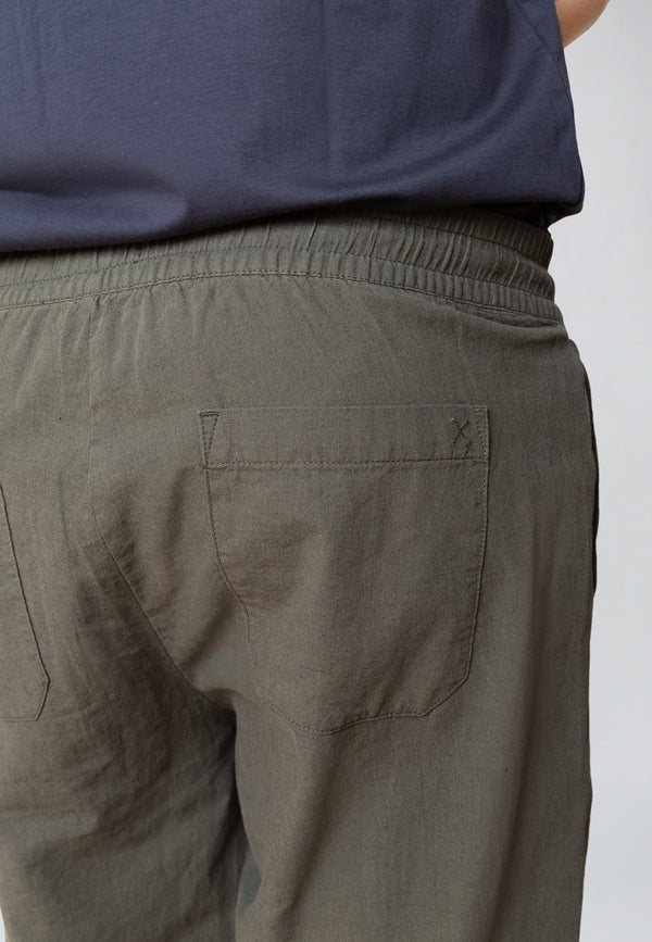 Clean Cut Copenhagen Luca cotton/linen pants Bukser Army
