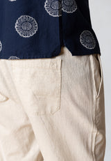 Clean Cut Copenhagen Luca cotton/linen pants Bukser Light beige