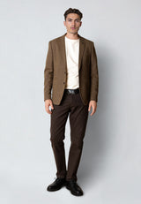Clean Cut Copenhagen MARCELLO TWEED BLAZER Blazere Brun Melange