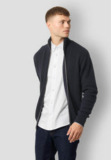 Clean Cut Copenhagen MARIO KNITTED ZIP CARDIGAN Strik Mørk Navy