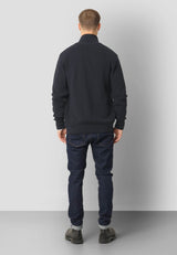 Clean Cut Copenhagen MARIO KNITTED ZIP CARDIGAN Strik Mørk Navy