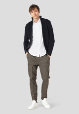 Clean Cut Copenhagen MARIO KNITTED ZIP CARDIGAN Strik Navy