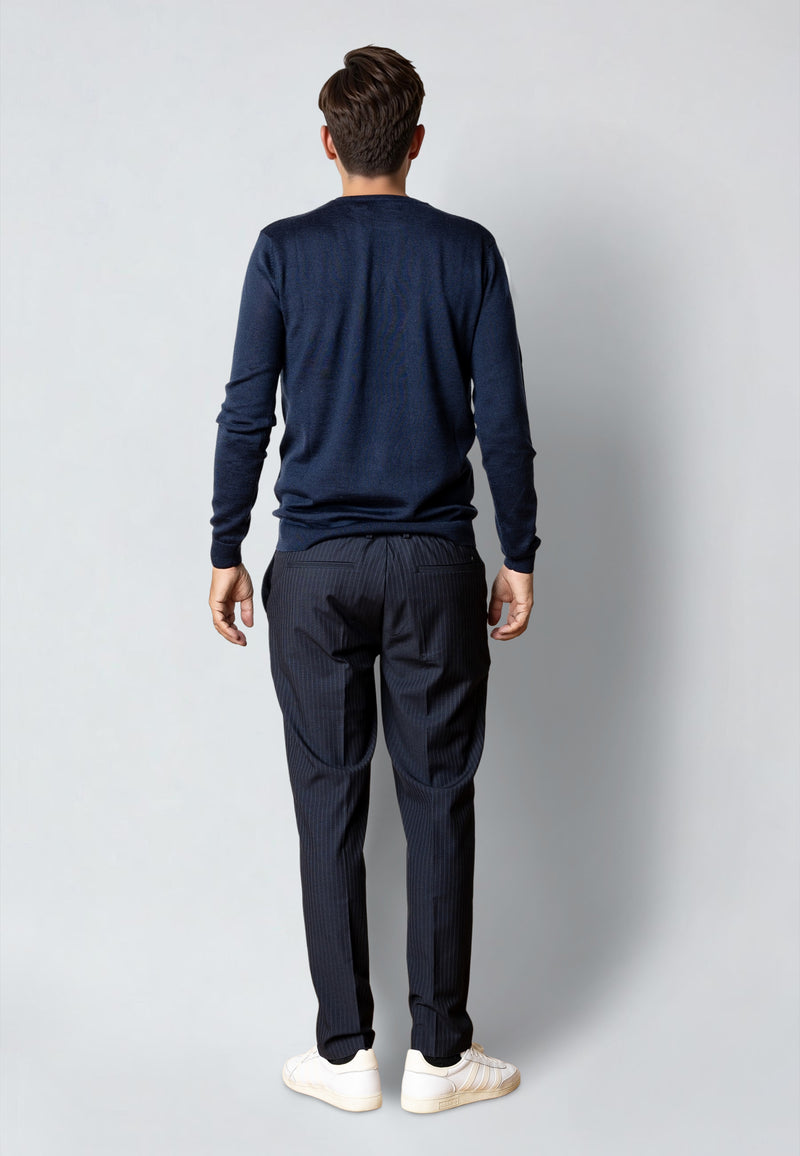 Clean Cut Copenhagen MERINO WOOL JUMPER Strik Navy