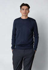 Clean Cut Copenhagen MERINO WOOL JUMPER Strik Navy