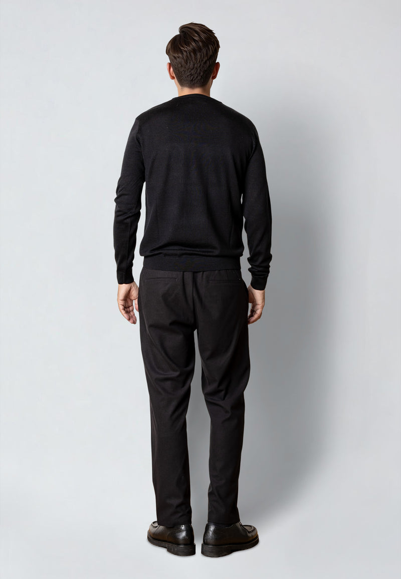 Clean Cut Copenhagen MERINO WOOL JUMPER Strik Sort