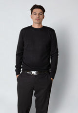 Clean Cut Copenhagen MERINO WOOL JUMPER Strik Sort