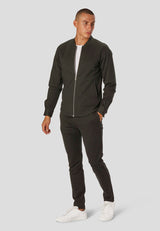 Clean Cut Copenhagen MILANO JERSEY STRETCH PANTS Bukser Mørke Grøn