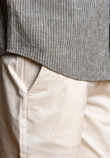 Clean Cut Copenhagen MITCHELL TWILL SHORTS Shorts Ecru