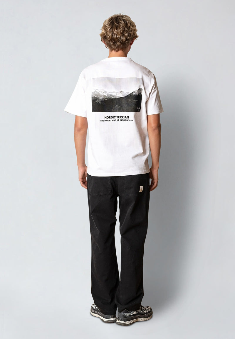 Fat Moose MOUNTAIN PEAK T-SHIRT T-shirts S/S Hvid
