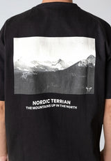Fat Moose MOUNTAIN PEAK T-SHIRT T-shirts S/S Sort