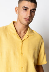 Fat Moose MYLO COTTON SHIRT Skjorte S/S Varm Gul