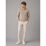 Clean Cut Copenhagen Mario polo knit Strik Brindle beige