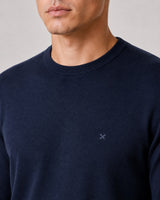 Clean Cut Copenhagen Merino crewneck knit Strik Navy