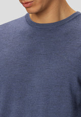 Clean Cut Copenhagen Merino knitted jumper Strik Blå Melange