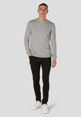 Clean Cut Copenhagen Merino knitted jumper Strik Lysegrå Mel