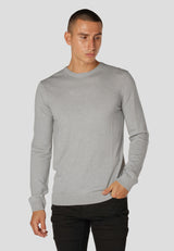 Clean Cut Copenhagen Merino knitted jumper Strik Lysegrå Mel