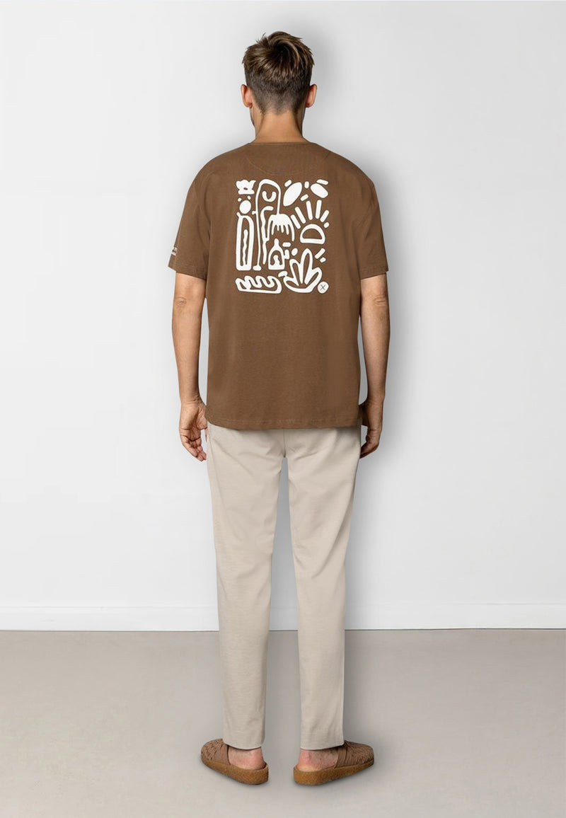 Clean Cut Copenhagen Micheal organic cotton t-shirt T-shirts S/S Brun