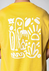 Clean Cut Copenhagen Micheal organic cotton t-shirt T-shirts S/S Varm Gul