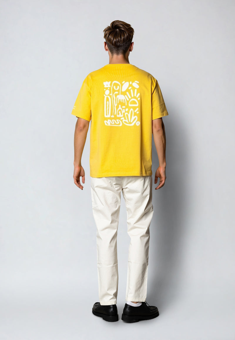 Clean Cut Copenhagen Micheal organic cotton t-shirt T-shirts S/S Varm Gul
