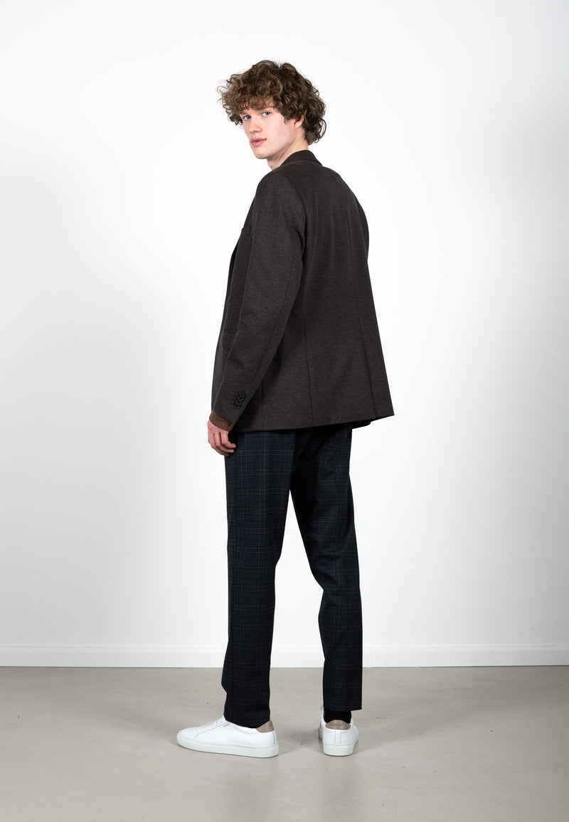 Clean Cut Copenhagen Milano jersey stretch blazer Blazere Brun Melange