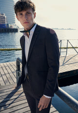 Clean Cut Copenhagen Milano jersey stretch blazer Blazere Brun Melange