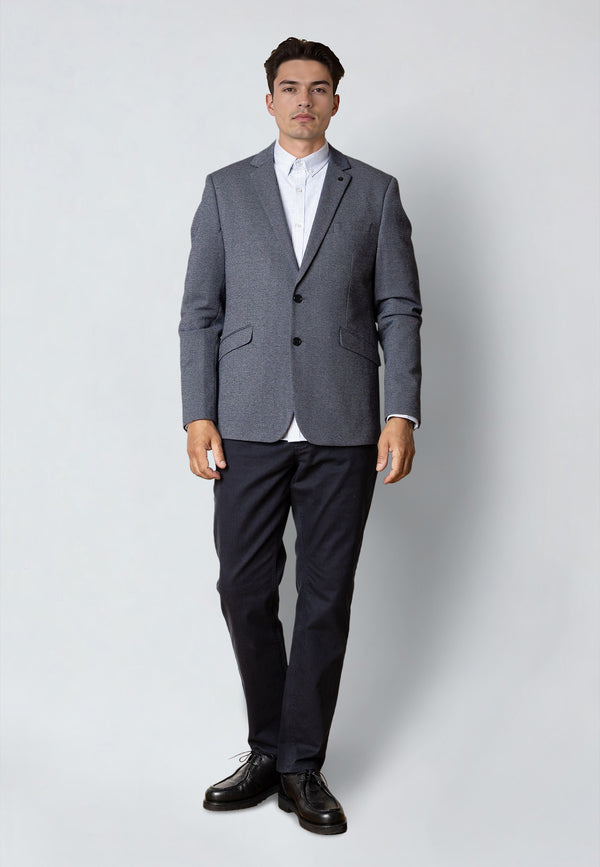 Clean Cut Copenhagen Milano jersey stretch blazer Blazere Denim Melange