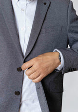 Clean Cut Copenhagen Milano jersey stretch blazer Blazere Denim Melange