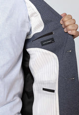 Clean Cut Copenhagen Milano jersey stretch blazer Blazere Denim Melange