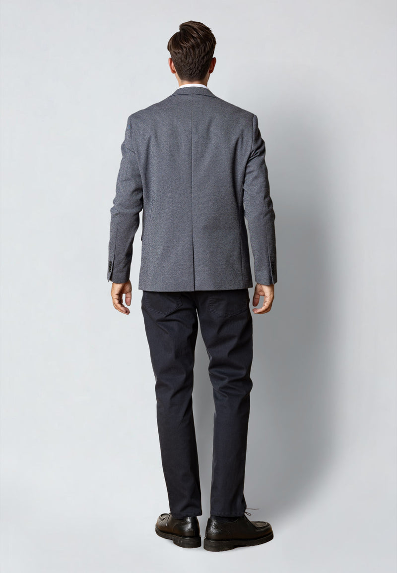 Clean Cut Copenhagen Milano jersey stretch blazer Blazere Denim Melange