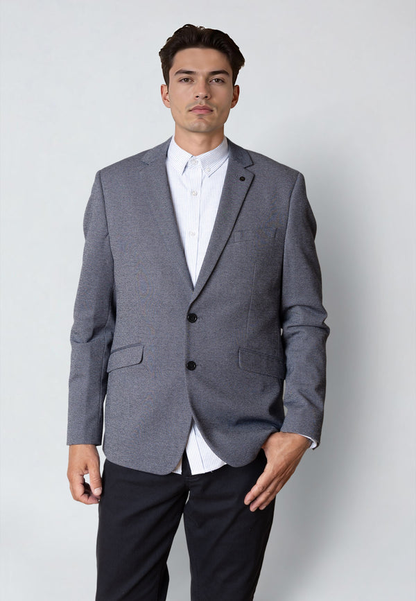Clean Cut Copenhagen Milano jersey stretch blazer Blazere Denim Melange