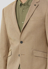 Clean Cut Copenhagen Milano jersey stretch blazer Blazere Mørk Kamel