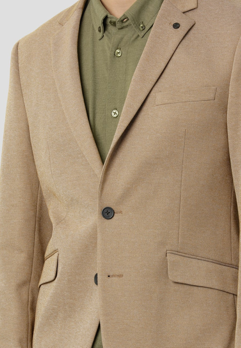 Clean Cut Copenhagen Milano jersey stretch blazer Blazere Mørk Kamel