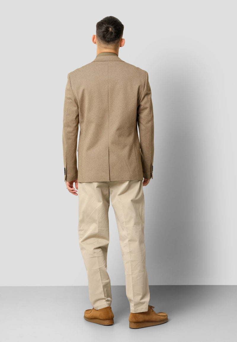 Clean Cut Copenhagen Milano jersey stretch blazer Blazere Mørk Kamel